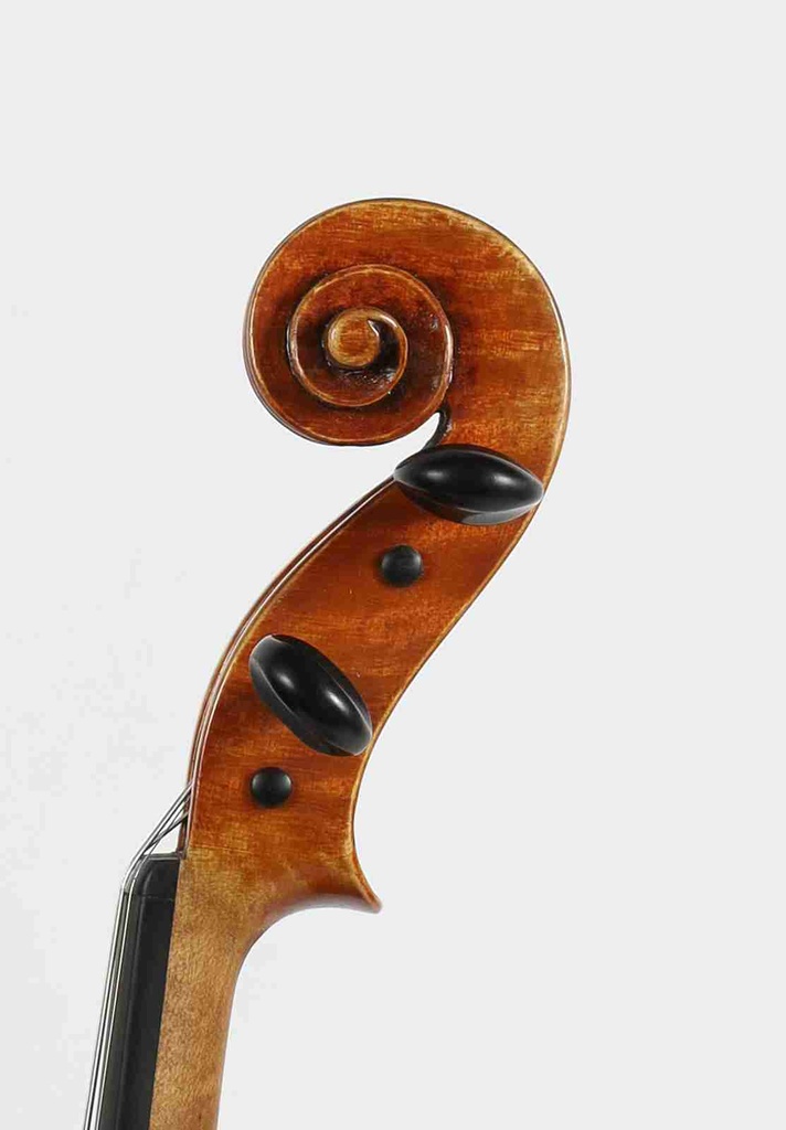 Samuel Payton Lord Wilton Guarneri Del Gesu Violin Copy, Made in Philadelphia PA - Scroll Image