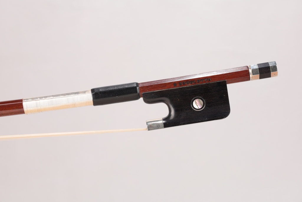 L'Archet Brasil Silver Mounted Cello Bow Stamped R. Zucolotto   