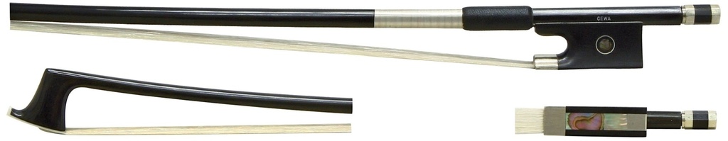 Gewa Violin Bow, Carbon, Full-Lined Nickel, 4/4	