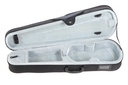 GEWA Violin Case, Aspirante, Shaped, 4/4, Carbon-Optic Black/Anthracite	