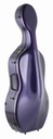 Mirage Cello case, Carbonhybrid material, Accomodates Wide Cellos, 7.5 lbs 