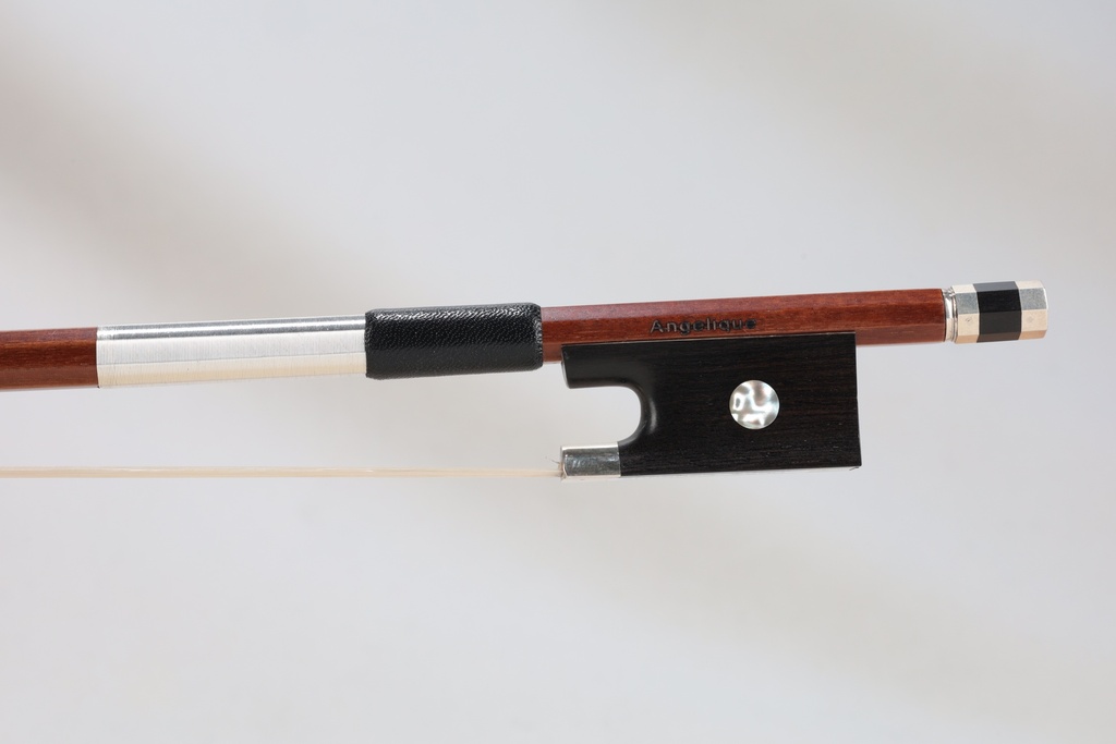 Silver Mounted Pernambuco Violin Stamped Angelique 