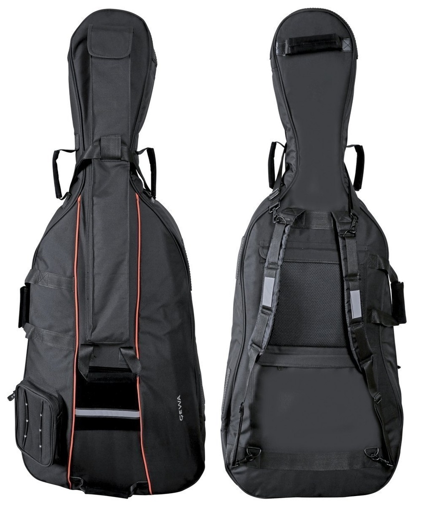 GEWA Cello Gig-Bag, Premium, 10mm Padding, 4/4, Black	