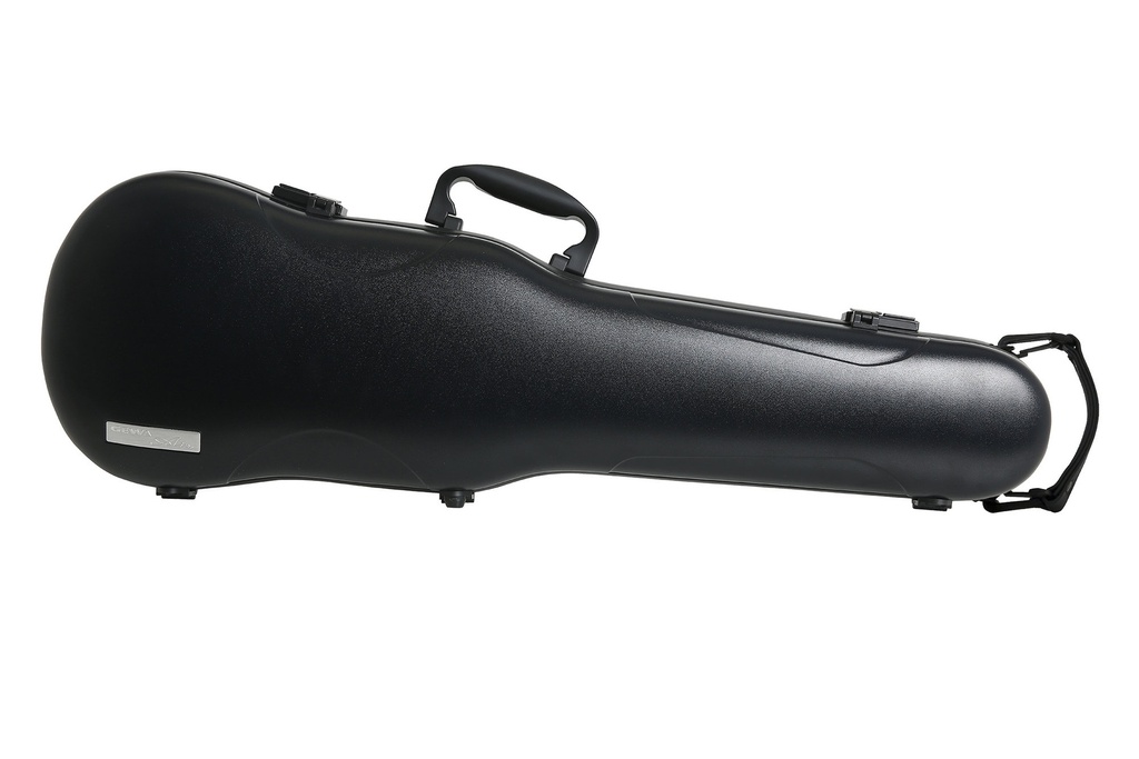 GEWA Violin Case, Air 1.7, Shaped, 4/4, Black/Black, Matte, Made in Germany, Weight approx. 3.7 lbs 