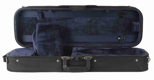 1002 Oblong Violin Case with Suspension and Velour Interior - 1/2 Size