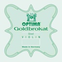 [27LoopEnd] Goldbrokat Violin E, 27 Gauge, 4/4 Size (Loop End)