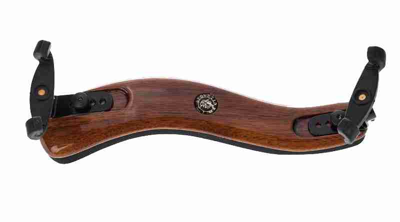 VLM Violin Professional Shoulder Rest, 4/4 Size, Walnut and Black