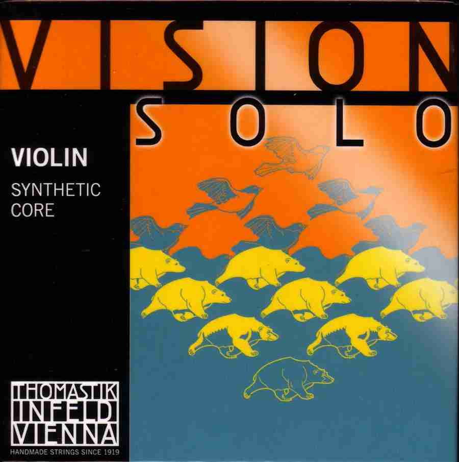 Vision Solo Violin D String, Silver, 4/4 Size