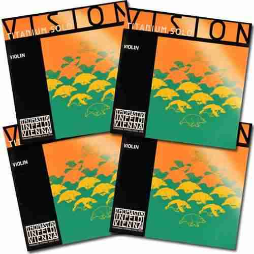 Vision Titanium Solo Violin String Set, 4/4 Size