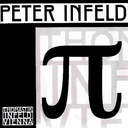 Peter Infeld Viola D String, Synthetic Core Silver/Chrome Combo Wound (15")