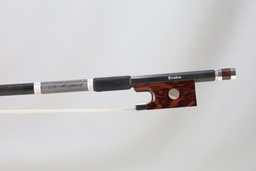 [vnb3849] Carbon Fiber Violin Bow With Snakewood Frog Branded Evolve  