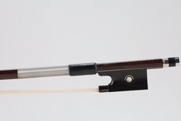 [vnb3906] Arcos Brasil Nickel Mounted Ipe Violin Bow Stamped T. Pampolin-4/4