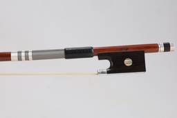 [vnb3948] Silver Mounted Pernambuco Violin Bow Branded Enzo