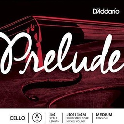 [J1011 4/4M] Prelude Cello Single A String, 4/4 Scale, Medium Tension 