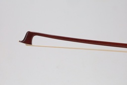 [vnb4018] Nickel Mounted Pernambuco Violin Bow Branded G. Werner