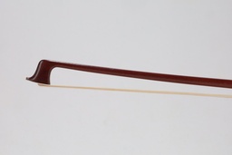 [vnb4019] Nickel Mounted Pernambuco Violin Bow Branded G. Werner 