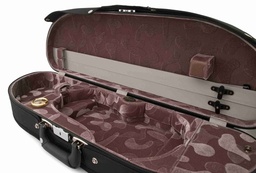 Bobelock Half Moon Deluxe Velvet Violin Case - 4/4 Size