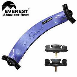 Everest Spring Shoulder Rest - Foldable EF - 4, Purple, for 4/4 Violin or 14" Viola