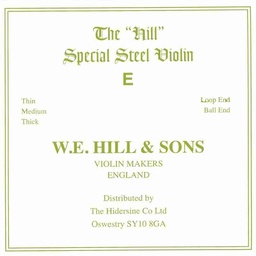 Hill Violin E String, 4/4 Size