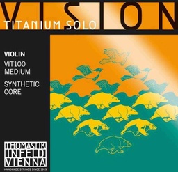 [Vision Titanium Solo VN E] Vision Titanium Solo Violin E String, Steel, 4/4 Size