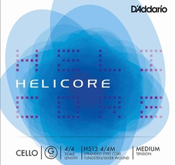 [H513 4/4M] Helicore Cello G String,  Medium, 4/4 Size
