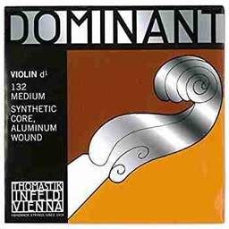 [Dominant VN D String Silver] Dominant Violin D String, Silver Wound, 4/4 Size