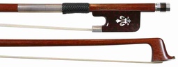 [vab3221] Arcos Brasil Silver Mounted Viola Bow w/ Fleur de Lis Snakewood Frog